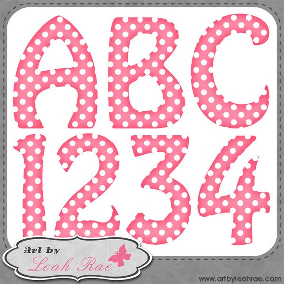 Girly Happy Birthday 1 Alphabet and Numbers Download for