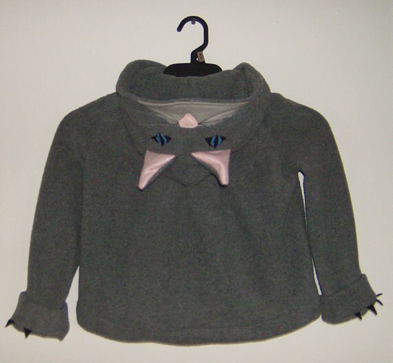 Custom Made Cat Kitty Girls Fleece Jacket Coat by PrecisionSandP