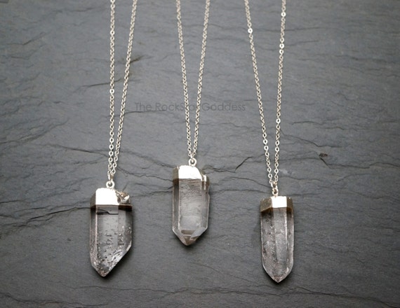 Quartz Necklace // Quartz Crystal // Raw Quartz // Crystal