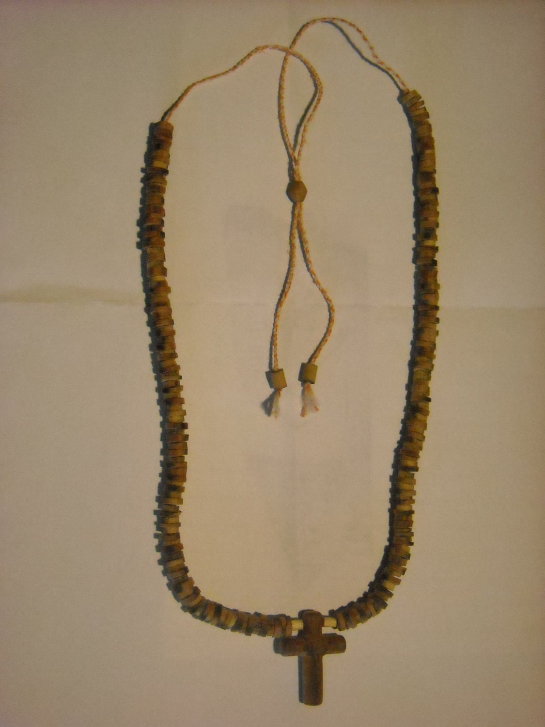 Prison Made Jewelry Necklace From Tiny Pieces of Dominos