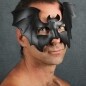 Batty Mask in Black Leather
