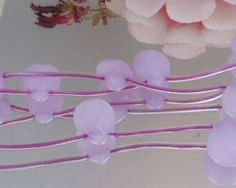 4 Lavender Jade Facet Teardrop Briolette 10x15mm- Bastet's Beads-