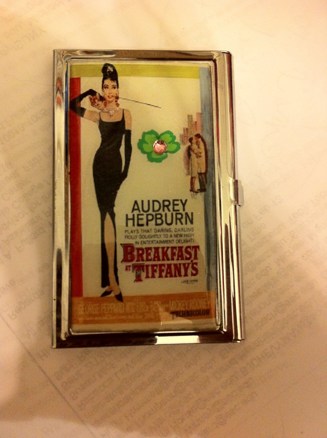 Audrey Hepburn Breakfast At Tiffany S Business Card Holder