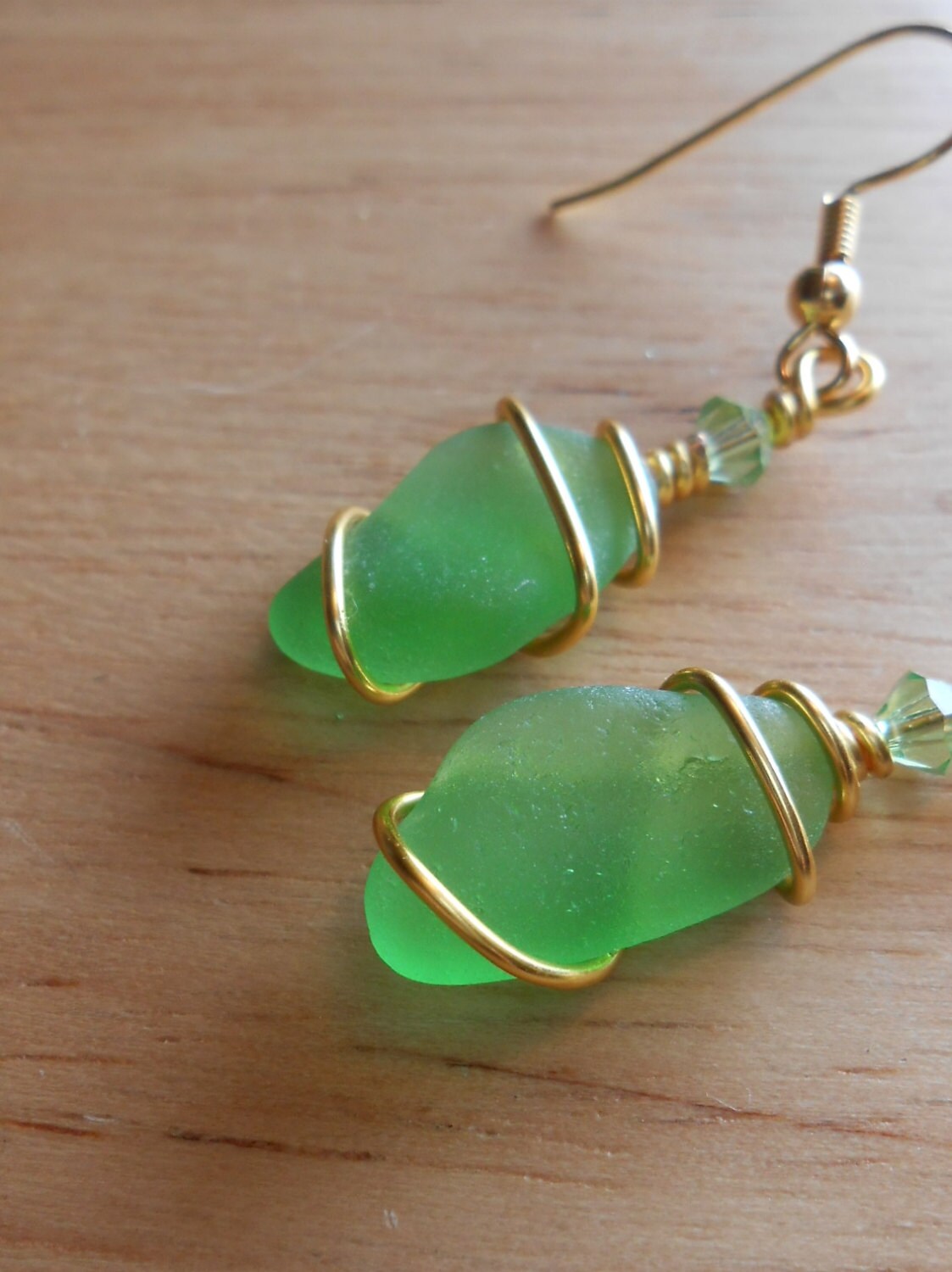 Sea Glass Earrings Beach Glass Jewelry ONCE IN a LIFETIME