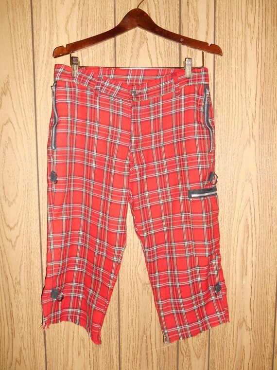 Vintage 90's Dogpile Plaid Punk Pants clothing clothes