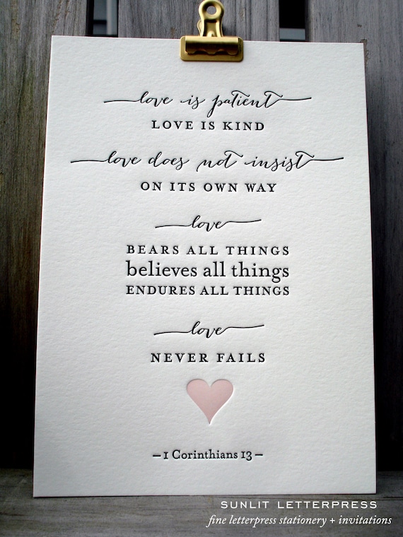 is patient calligraphy love 13 Corinthians Print Bible 1 Verse Is Love Patient