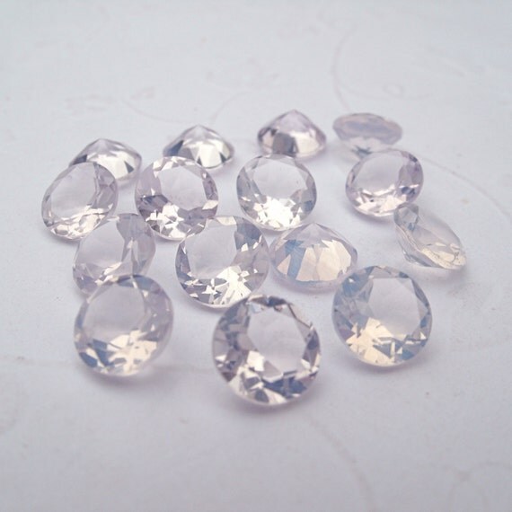 Faceted Gemstone Moonstone Quartz Lavender 5mm FOR ONE