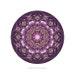 Honesty Fractal Mandala Art Print in Purple and Pink - Colorful Meditative Kaleidoscope Print