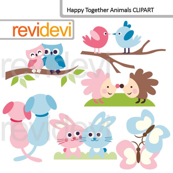 clipart of animals together - photo #22