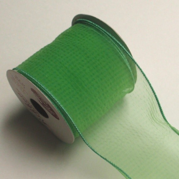 green wired ribbon 3 inches wide 10 yards green wired ribbon 3 inches wide 10 yards
