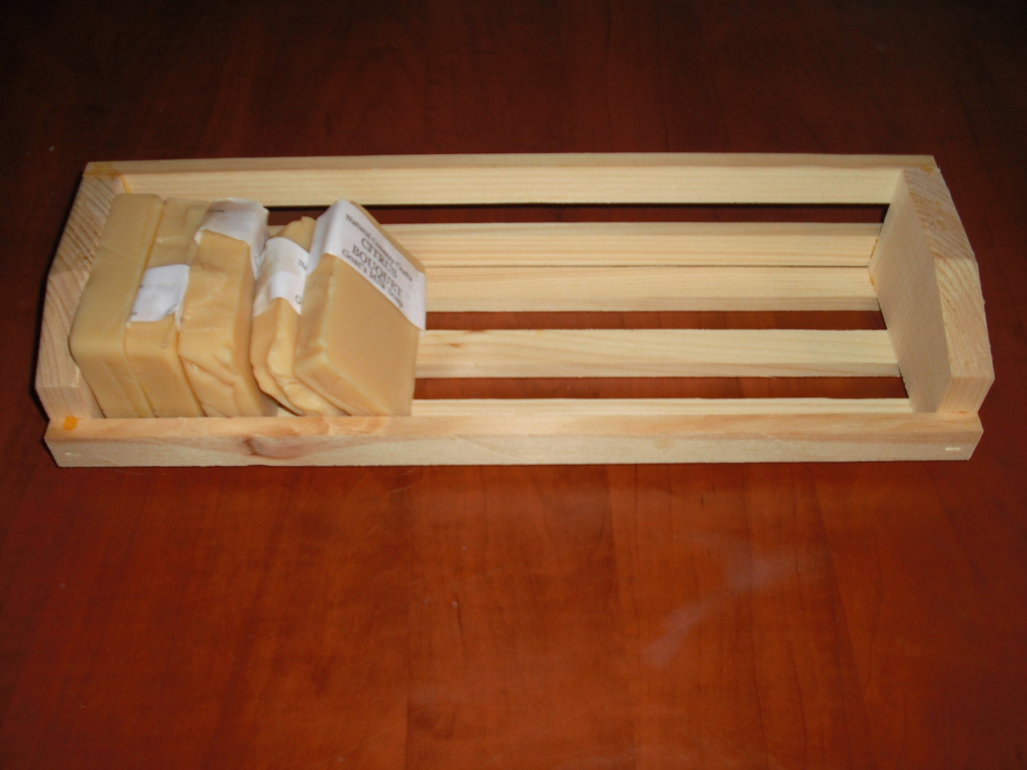 Wooden Soap Rack Soap Display For Homemade Soap Holds 13
