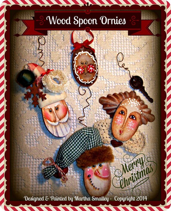 Apple Tree Cottage Original Design E Pattern Wood Spoon