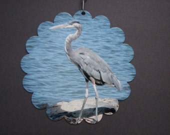Great Blue Heron Garden Art