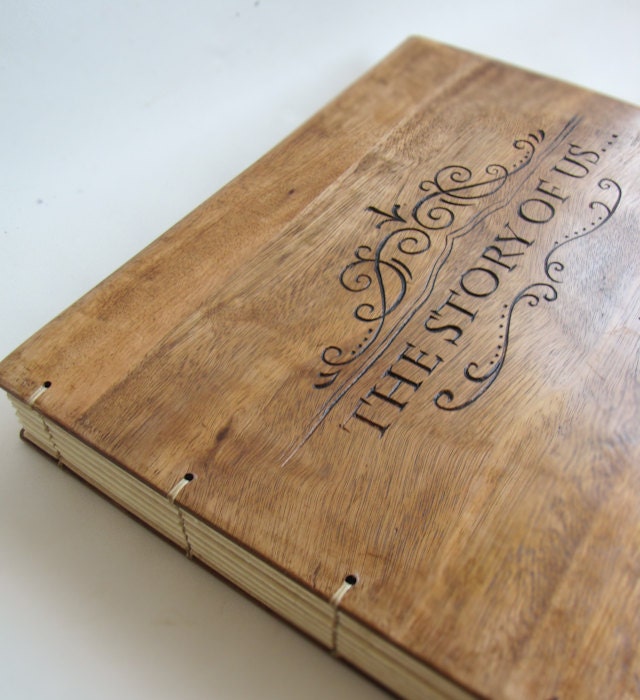 wooden photo album