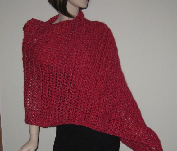 Homespun Prayer Shawl in the color TULIPS