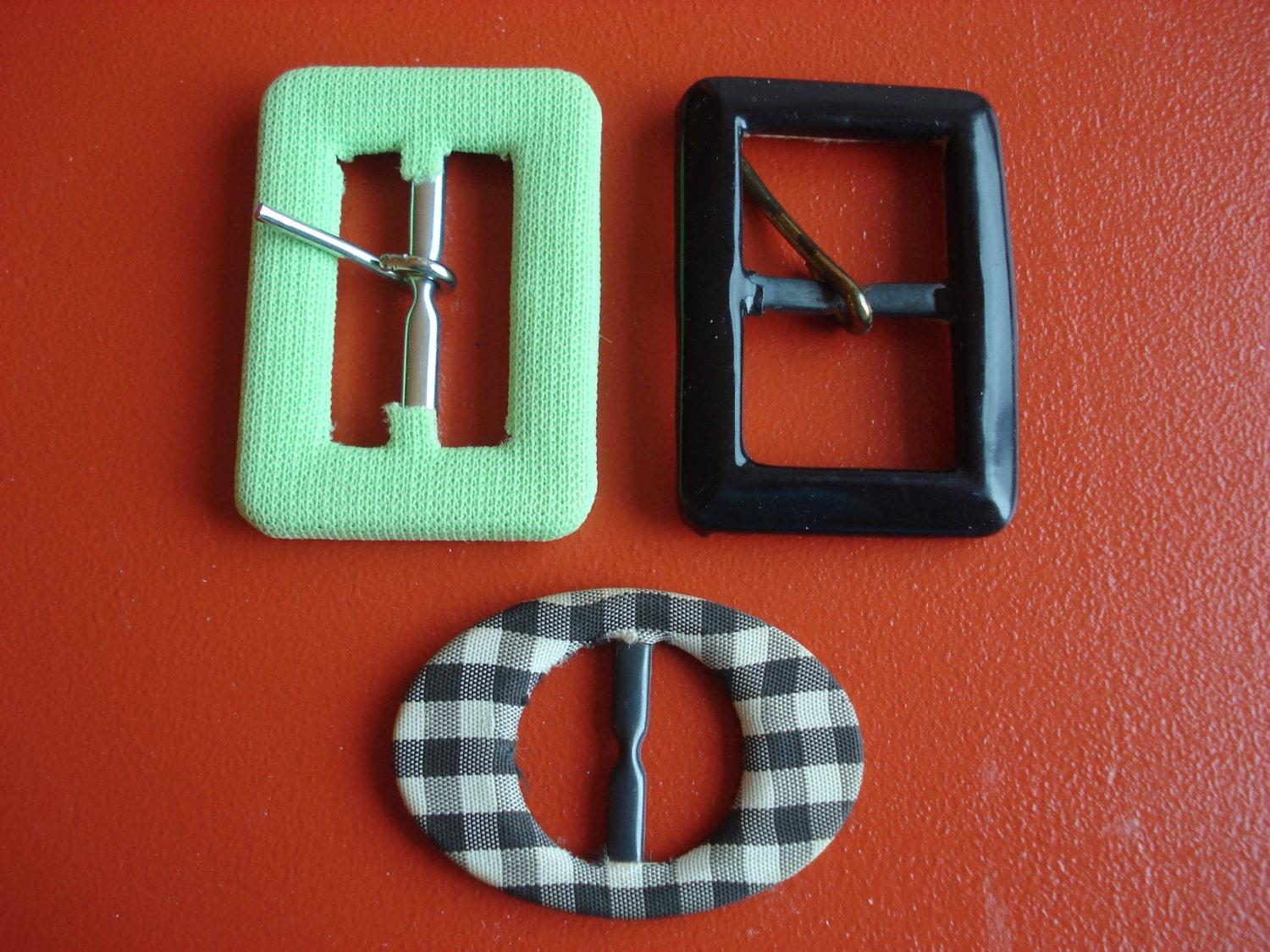 Lot of 3 Vintage Belt Buckles Sewing or Craft Projects