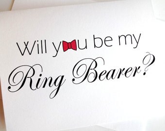 Ring Bearer Card - Will you be my Ring Bearer?