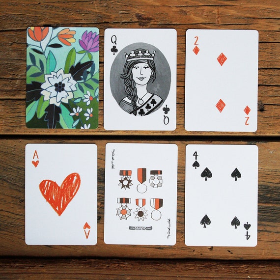 Artist Illustrated Playing Cards Standard 52 card deck by 1canoe2