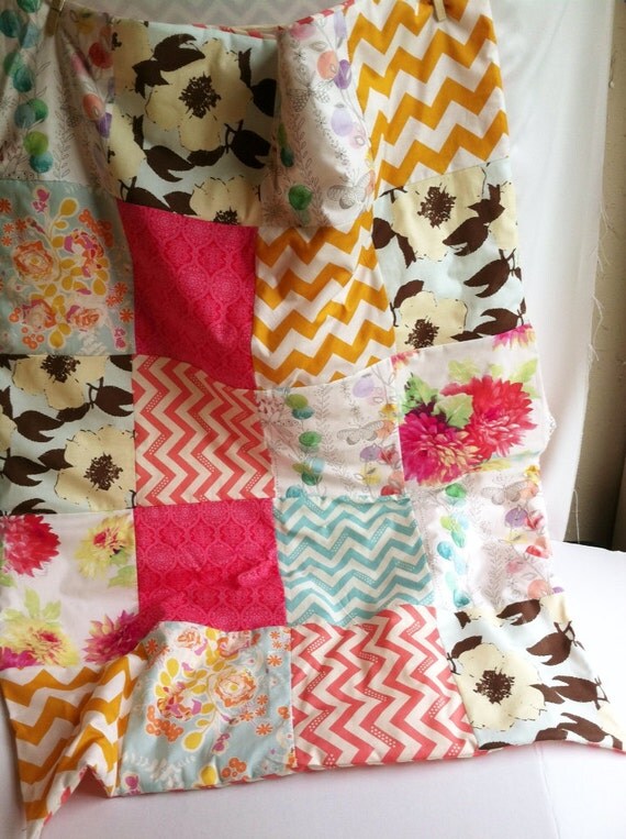 Girls Baby Blanket in Fun Bright Colors