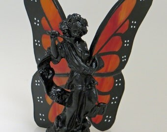 Figurine ange en cristal. Taille : 10cm