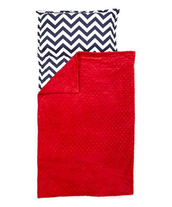 Navy Blue Chevron Nap Mat back to school or Day by ElonkaNichole