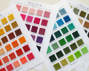 Swatch Catalog, Wool Felt, 100% Merino, 1mm Thick Wool, Sample Set, Color Card, Fabric Swatches, Felt Sampler, Felt On The Fly, Swatch Book