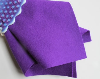 Purple Wool Felt, 100% Wool, Choose Size, Pure Merino Wool, Waldorf Handwork, Needlecraft, Sewing Fabric, Wollfilz, Washable Felt, DIY