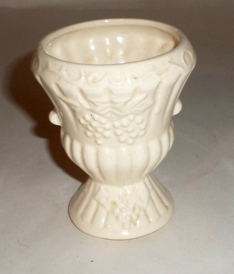 Vintage Grape Vase Small White Porcelain Vase Home Decor
