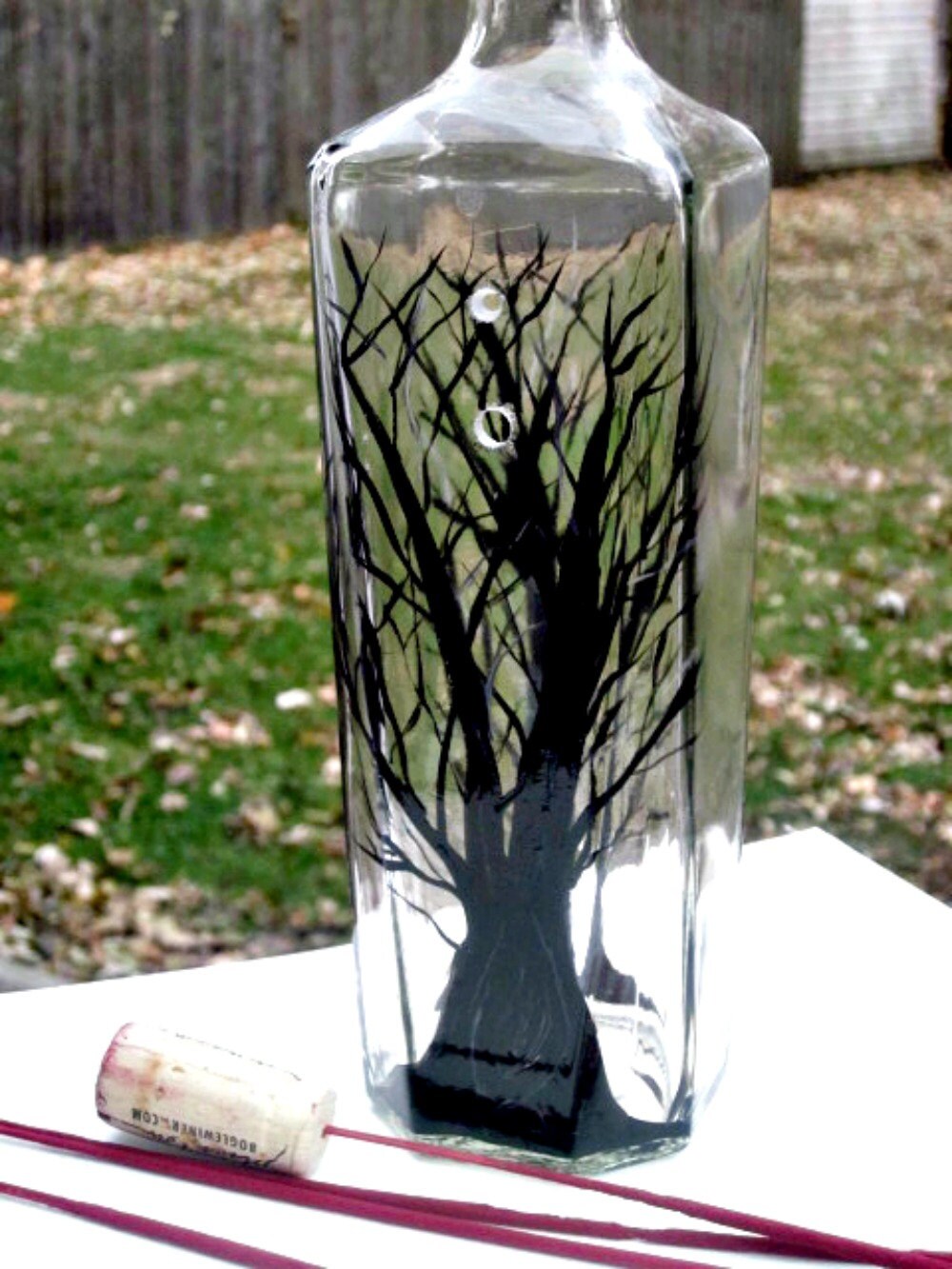 Incense Burner Smoking Bottle Recycled Glass Bottle