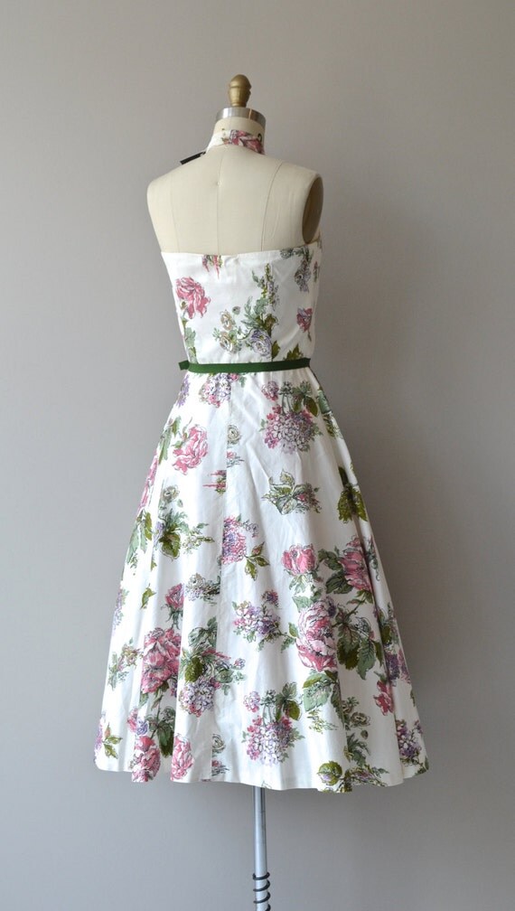 Lilli Ann floral dress vintage 1950s dress floral by DearGolden