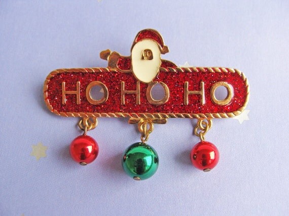 vintage santa claus ho ho ho brooch pin by milatreasures vintage santa claus ho ho ho brooch pin by milatreasures