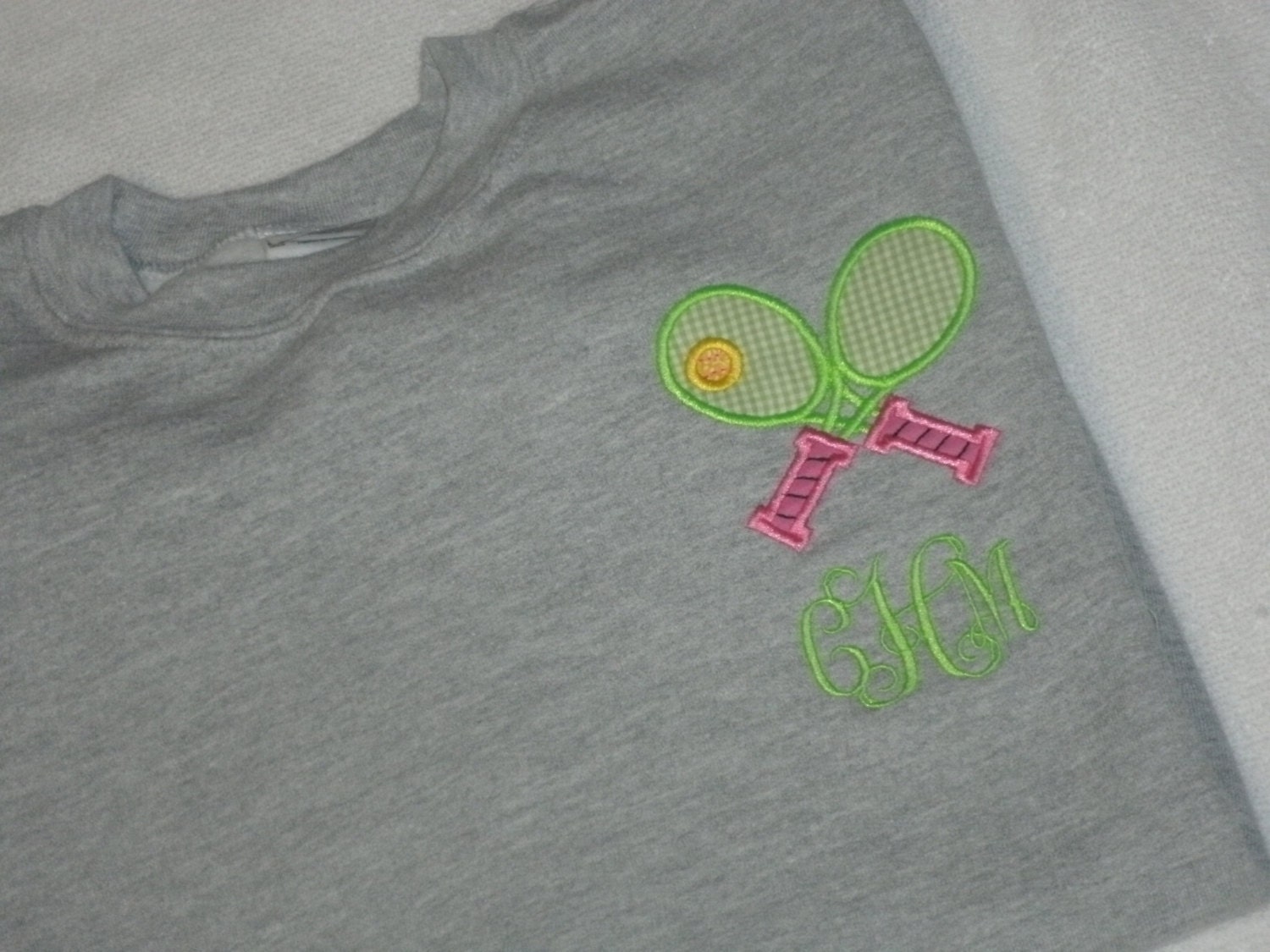 YOUTH Personalized Tennis Sweatshirt Monogrammed Pullover