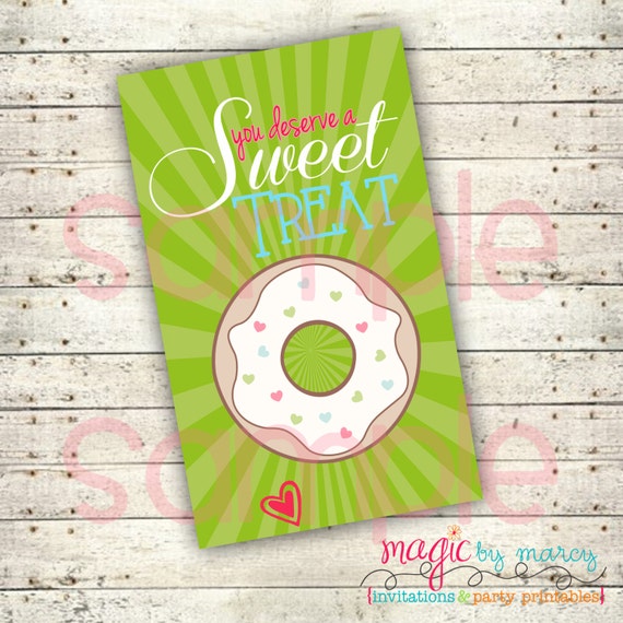 INSTANT DOWNLOAD Digital Custom Sweet Treat Teacher appreciation favor tag Il_570xn