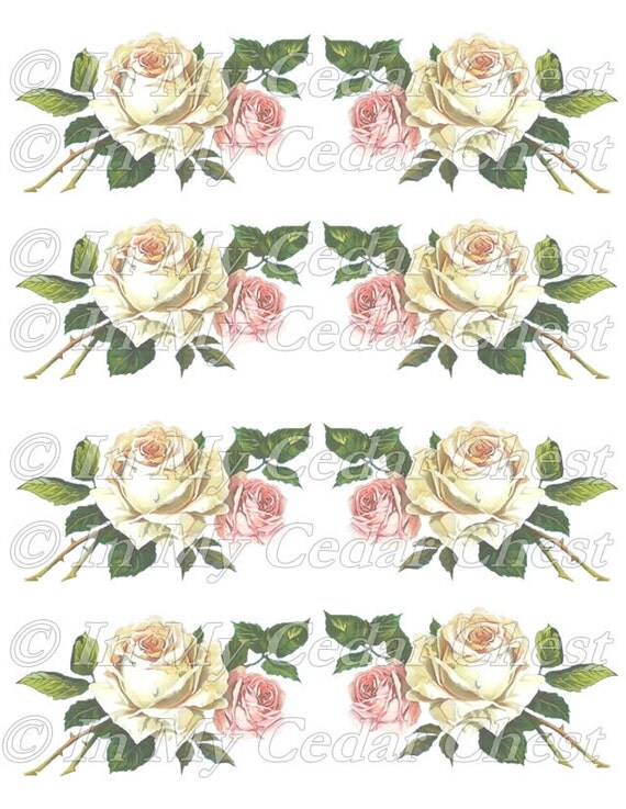 Instant Digital Download Vintage Pink White Cigar Roses Flowers Transparent PNG And Instructions To Make Waterslide Decals Too ECS From InMyCedarChest On Instant Digital Download Vintage Pink White Cigar Roses Flowers Transparent PNG And Instructions To Make Waterslide Decals Too ECS From InMyCedarChest On
