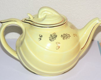 HALL Yellow Leaf Teapot