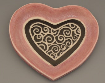 Popular items for heart shaped plates on Etsy