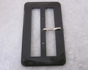 Items similar to Belt 2 inch wide with big rectangular buckle on Etsy