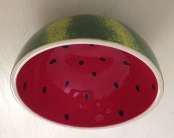 Handpainted Watermelon Bowl