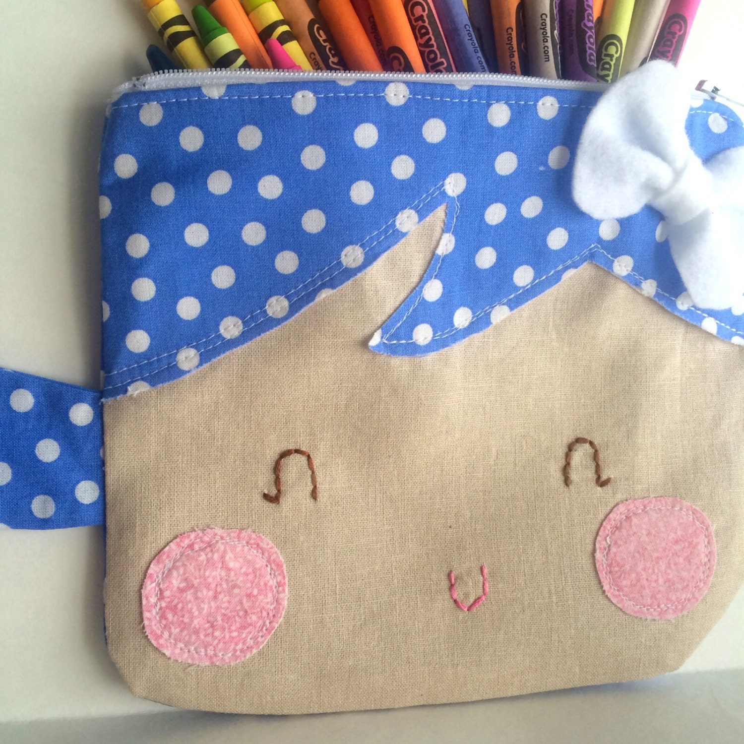 Super cute Zipper pouch Kids School Supplies Teens Pencil