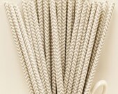 Paper Straws, 25 SILVER CHEVRON Paper Drinking Straws, Formal, Engagement Party, Wedding, Religious, Holiday, Silver Anniversary, Graduation Il_170x135