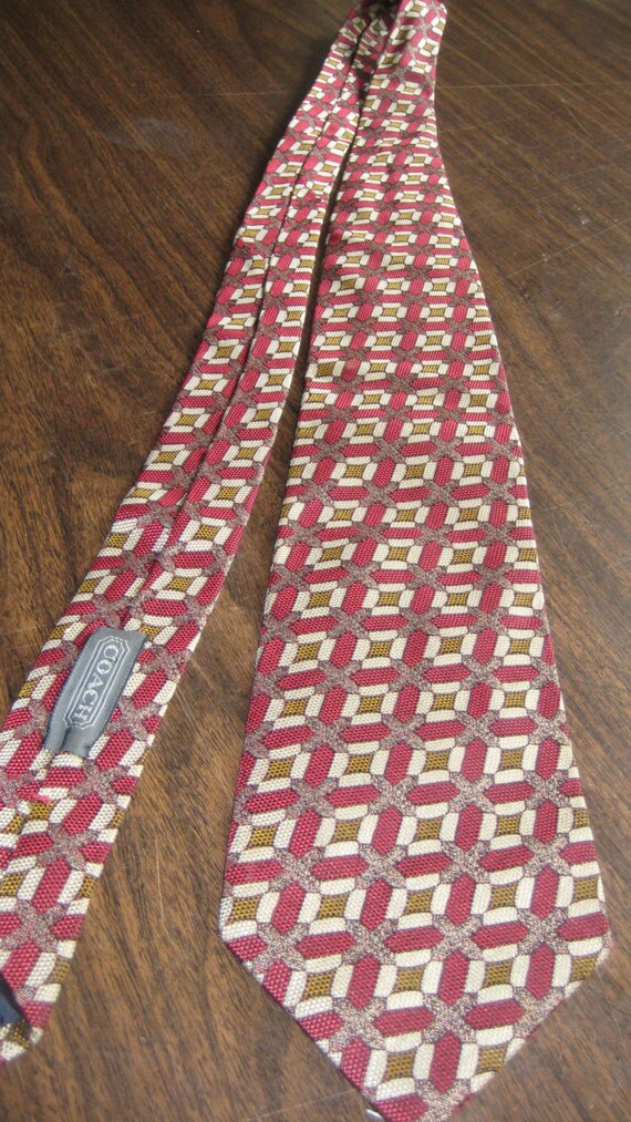 Coach Tie Vintage Silk Men's Tie/Cravat by refindliving on Etsy