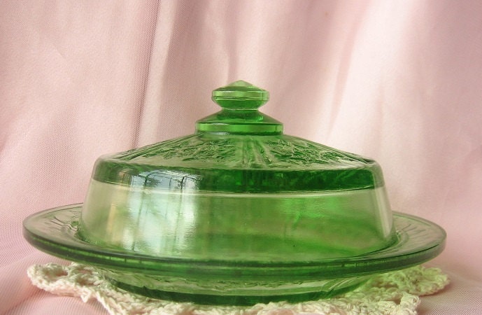 Vintage Rose Design Green Dish Haute Juice   Il Fullxfull.621090281 1y3y 