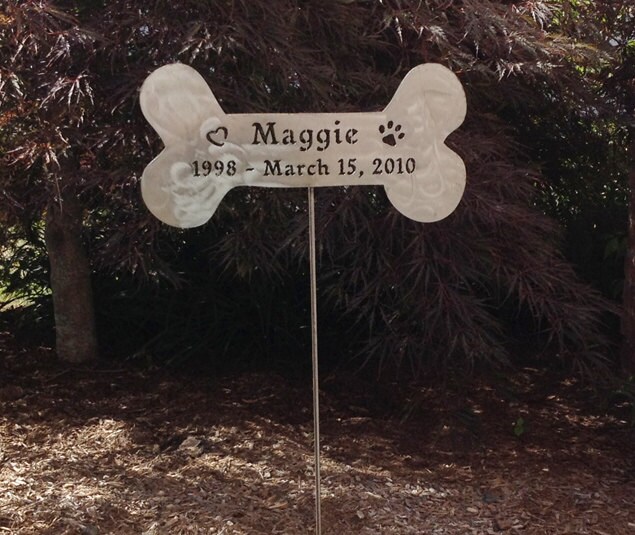 Personalized Pet Memorial Garden Stake Welsh Corgi Plaque Pet Memorial Dog Marker Grave