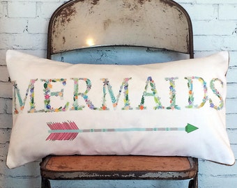 Pillow Cover Beach Decor Mermaids