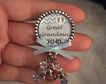 Grandma To Be pin Mom To Be pin Aunt To Be PERSONALIZED Pin