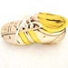 Vintage Sneaker or Tennis Shoe Shaped Ceramic Bank in Yellow and Tan
