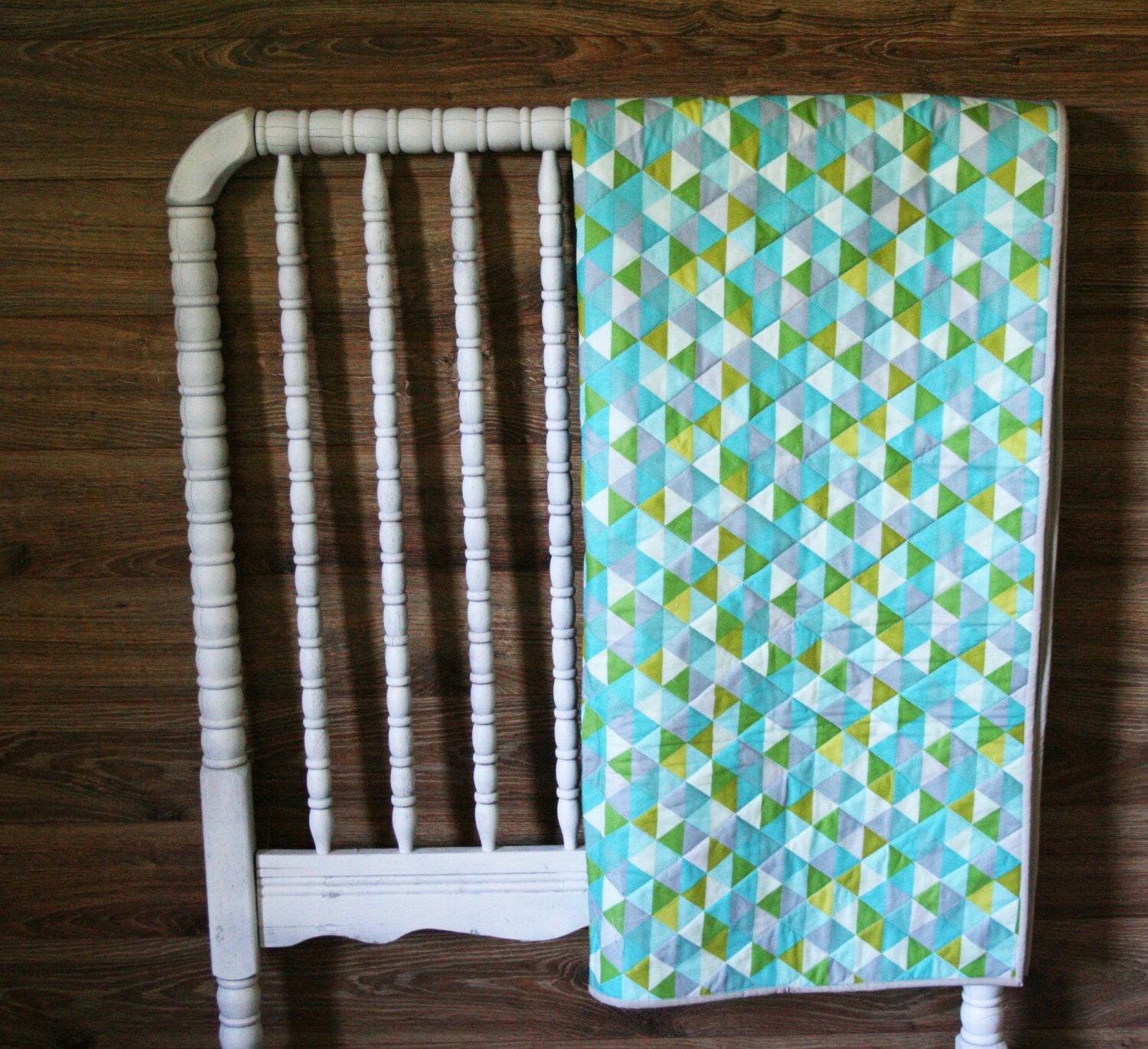 Modern Baby quilt Geometric Gender neutral boys girls