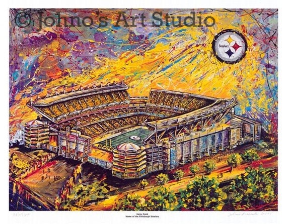 Heinz Field Pittsburgh Steelers Football Print sports