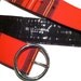 DOLCE GABBANA designer Italian Genuine Runway Authentic D&G Plaid Red Black Designer Belt Made in Italy couture designer Sale deal