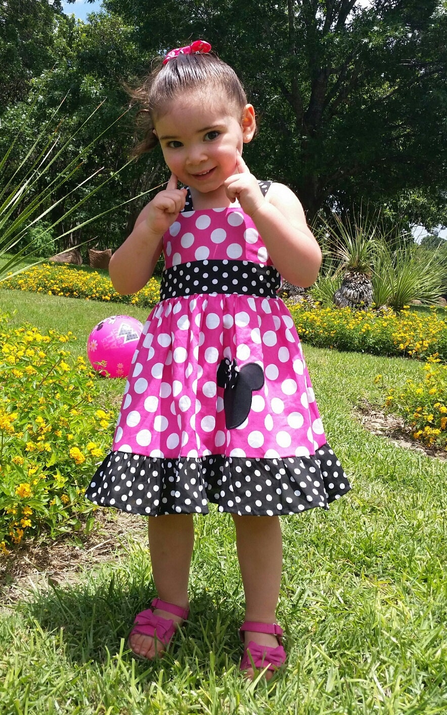 Minnie Mouse Custom Boutique Clothing Med Pink Sassy Girl
